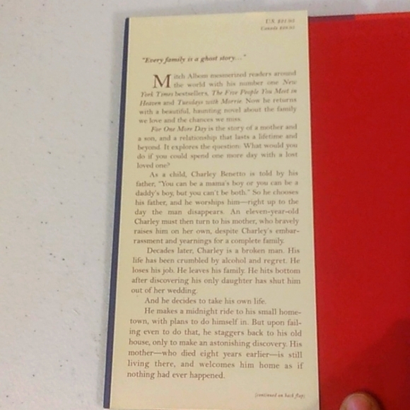 Mitch Albom book bundle (for one more day/ the five people you meet in heaven) - Picture 5 of 6
